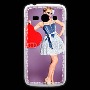 Coque Samsung Galaxy Ace3 femme glamour coeur style betty boop