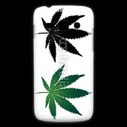 Coque Samsung Galaxy Ace3 Double feuilles de cannabis