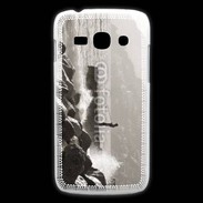 Coque Samsung Galaxy Ace3 Pêcheur noir et blanc