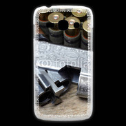 Coque Samsung Galaxy Ace3 Vintage fusil et cartouche