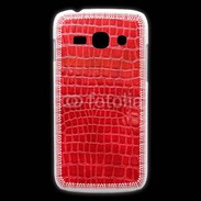 Coque Samsung Galaxy Ace3 Effet crocodile rouge