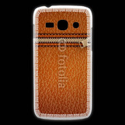 Coque Samsung Galaxy Ace3 Effet cuir avec zippe