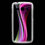 Coque Samsung Galaxy Ace3 Abstract multicolor sur fond noir