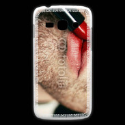 Coque Samsung Galaxy Ace3 bouche homme rouge