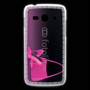 Coque Samsung Galaxy Ace3 Escarpins et sac à main rose