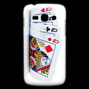 Coque Samsung Galaxy Ace3 Carré de dames au poker