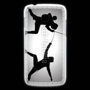 Coque Samsung Galaxy Ace3 Silhouette d'escrimeurs