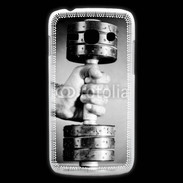 Coque Samsung Galaxy Ace3 Passion Musculation en noir et blanc