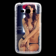 Coque Samsung Galaxy Ace3 Charmante brune avec casquette rouge