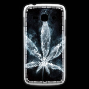 Coque Samsung Galaxy Ace3 Feuille de cannabis en fumée
