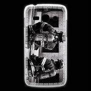 Coque Samsung Galaxy Ace3 Pompiers en noir et blanc