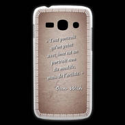 Coque Samsung Galaxy Ace3 Portrait Ame Rouge Citation Oscar Wilde