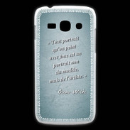 Coque Samsung Galaxy Ace3 Portrait Ame Turquoise Citation Oscar Wilde