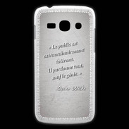 Coque Samsung Galaxy Ace3 Public génie Gris Citation Oscar Wilde