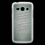 Coque Samsung Galaxy Ace3 Sympathiser Vert Citation Oscar Wilde