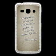 Coque Samsung Galaxy Ace3 Portrait Ame Sepia Citation Oscar Wilde