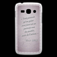 Coque Samsung Galaxy Ace3 Portrait Ame Rose Citation Oscar Wilde
