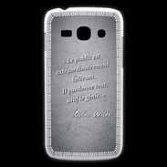 Coque Samsung Galaxy Ace3 Public génie Noir Citation Oscar Wilde