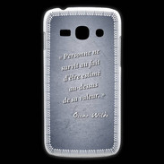 Coque Samsung Galaxy Ace3 Survie valeur Bleu Citation Oscar Wilde