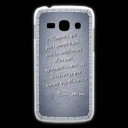 Coque Samsung Galaxy Ace3 Sympathiser Bleu Citation Oscar Wilde