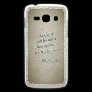 Coque Samsung Galaxy Ace3 Les Folies Sepia Citation Oscar Wilde
