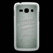 Coque Samsung Galaxy Ace3 Pêché stupidité Vert Citation Oscar Wilde