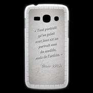Coque Samsung Galaxy Ace3 Portrait Ame Gris Citation Oscar Wilde