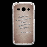 Coque Samsung Galaxy Ace3 Public génie Rouge Citation Oscar Wilde