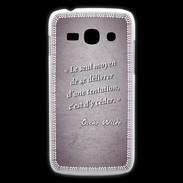 Coque Samsung Galaxy Ace3 Tentation Violet Citation Oscar Wilde
