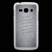 Coque Samsung Galaxy Ace3 Tragédie Noir Citation Oscar Wilde