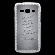 Coque Samsung Galaxy Ace3 Portrait Ame Noir Citation Oscar Wilde