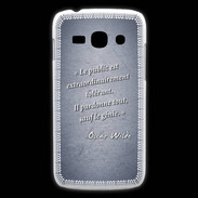 Coque Samsung Galaxy Ace3 Public génie Bleu Citation Oscar Wilde