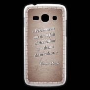 Coque Samsung Galaxy Ace3 Survie valeur Rouge Citation Oscar Wilde