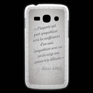 Coque Samsung Galaxy Ace3 Sympathiser Gris Citation Oscar Wilde