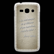 Coque Samsung Galaxy Ace3 Tentation Sepia Citation Oscar Wilde