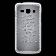 Coque Samsung Galaxy Ace3 Chaque fois Noir Citation Oscar Wilde