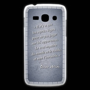 Coque Samsung Galaxy Ace3 Esprits légers Bleu Citation Oscar Wilde