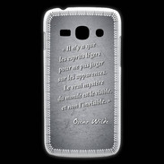 Coque Samsung Galaxy Ace3 Esprits légers Noir Citation Oscar Wilde