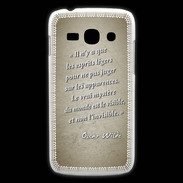 Coque Samsung Galaxy Ace3 Esprits légers Sepia Citation Oscar Wilde