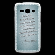 Coque Samsung Galaxy Ace3 Esprits légers Turquoise Citation Oscar Wilde