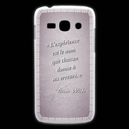 Coque Samsung Galaxy Ace3 Expérience Rose Citation Oscar Wilde
