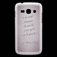 Coque Samsung Galaxy Ace3 Charme passé Rose Citation Oscar Wilde