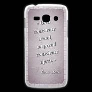Coque Samsung Galaxy Ace3 Conscience Rose Citation Oscar Wilde