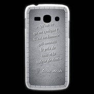 Coque Samsung Galaxy Ace3 Cynique Noir Citation Oscar Wilde