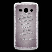 Coque Samsung Galaxy Ace3 Cynique Violet Citation Oscar Wilde