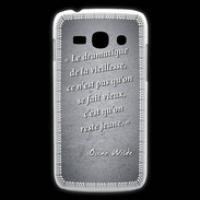 Coque Samsung Galaxy Ace3 Dramatique vieillesse Noir Citation Oscar Wilde
