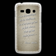 Coque Samsung Galaxy Ace3 Dramatique vieillesse Sepia Citation Oscar Wilde
