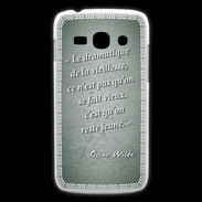Coque Samsung Galaxy Ace3 Dramatique vieillesse Vert Citation Oscar Wilde