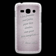 Coque Samsung Galaxy Ace3 Femmes comprises Rose Citation Oscar Wilde