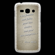 Coque Samsung Galaxy Ace3 Femmes comprises Sepia Citation Oscar Wilde